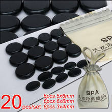 New! 20pcs/set Hot stone SE pendant set Beauty Salon SPA with thick canvas bag CE and ROHS 2024 - buy cheap