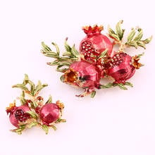 10 PCS Metal KC Gold Plated Enamel Pomegranate Alloy Accessories For DIY Jewelry Making 2024 - buy cheap