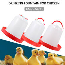 Bebedero de pollo para aves de corral, alimentador de agua y comida, accesorios, tazas, suministros para aves de corral, 1 unidad 2024 - compra barato