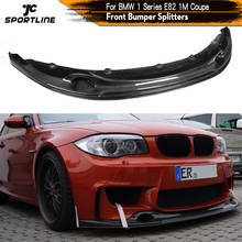 Carbon Fiber / FRP Front Bumper Lip Spoiler Splitters for BMW 1 Series E82 M 1M Base 1M Coupe 2-Door 2012UP 2024 - buy cheap