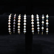 Wedding Elegant Pearl Bracelets Bangle Cuff Wristband Colorful Potato Baroque Pearl Beaded Natural Freshwater Pearl Bracelets 2024 - buy cheap