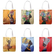 Classical Girl Printed Storage Bag Fashion Design Tote Bags Canvas Beach Bag Ladies Shoulder Bag Reusable Shopping Bag Borsa 2024 - buy cheap