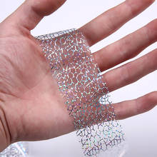 100x4cm Spider Web Design For Nail Sticker 3D Reticular Laser Glitter Nail Art Transfer Foils Manicure DIY Tips Sticker Decor 2024 - buy cheap