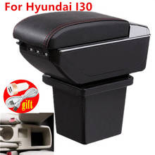 Suporte de couro para hyundai elantra, para i30 i30cw 2004-2012, camada dupla, caixa de conteúdo de loja central com porta-copo, cinzeiro usb 2024 - compre barato