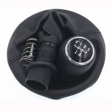 Free Shipping 5 Speed Gear Stick Shift Knob Frame Boots Black For VW Transporter T5 T6 2024 - buy cheap