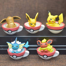 5pcs/set Pokemon pikachu Eevee Flareon Vaporeon anime action & toy figures model toys for children 2024 - buy cheap