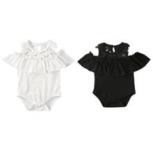 Newborn Kids Baby Girls Summer Clothes Lace Floral Ruffles Romper Jumpsuit Playsuits Baby Clothing Outfit 0-18M 2024 - buy cheap