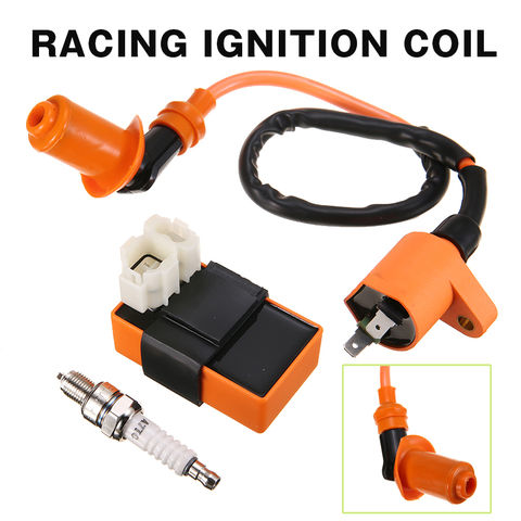 1set Racing Ignition Coil Spark Plug CDI Box Set For GY6 50CC 125CC 150CC 4-Stroke Engines Motorcycle High Pressure Coil 2022 - buy cheap