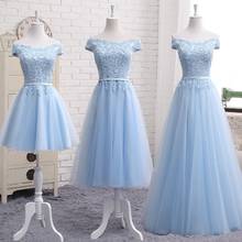 Elegant Womens Banquet Prom Gown Lady Bridesmaid Dresses Long Dinner Dress Bandage Tulle Party Dresses Wedding-Guest Vestidos 2024 - buy cheap