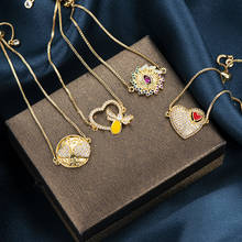 Pipitree Fashion Zircons Jewelry Evil Eye Heart Charm Bracelet for Women CZ Crystal Adjustable Chain Bracelets Femme Wristband 2024 - buy cheap