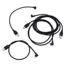 New 0.3/0.5/1.0/1.5M right angle micro usb charger cable for microsoft surface Charger Cable Converter 90 Degree Adapter 2024 - buy cheap
