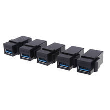 5 piezas USB 3,0 Keystone Jack inserta 5 uds a conector hembra adaptador 2024 - compra barato