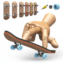 1 Set tech Mini Skate Finger Skateboarding Wooden Fingerboard deck Stents Scooter Boys Children Birthday Gifts Desk Novelty Toys 2024 - buy cheap