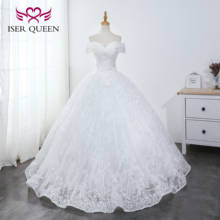 Ball Gown Wedding Dresses Princess Lace up Cap Sleeves Beading Pearls Bride Dress Ivory Vestido De Novia  WX0043 2024 - buy cheap