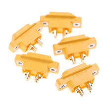 5PCS XT60E-M Mountable XT60 Male Plug Connector For Racing Models Multicopter Fixed Board DIY Spare Part 2024 - buy cheap