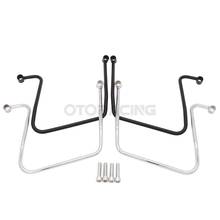 Motorcycle Solid Steel Saddlebag Support Mounting Brackets For Harley Dyna Fat Bob Wide Glide FXDF 2006-2017 2024 - buy cheap