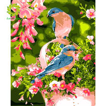 Laojieyuan-pintura de diamante, bordado de Animal, pájaro, cuadro completo cuadrado de diamantes de imitación, decoración del hogar 2024 - compra barato