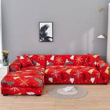 Christmas Sofa Cover Couch Cover Elastic Corner Sofa Cover for Living Room L Shaped Chaise Longue Sofa Slipcover Christmas gift 2024 - buy cheap