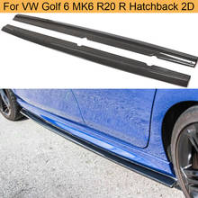 Kit de saia lateral para autos, guarda-choque em fibra de carbono para volkswagen, vw golf 6 vi mk6 compatível com hatchback 2d 2004-2012 2024 - compre barato