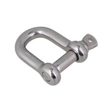 Silver 304 Stainless Steel Screw Pin Dee Shackle European Style M12 for Wirerope 2024 - buy cheap