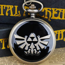 Reloj de bolsillo de cuarzo para hombre y mujer, diseño Steampunk, único, el mejor regalo, collar con colgante de bronce 2024 - compra barato