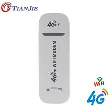 TianJie WiFi роутер 100mbps USB модем беспроводной широкополосный мобильный Hotspot LTE 3g/4G разблокировка Wingle ключ 2024 - купить недорого