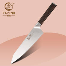 Faca do chef alemão yarenh, 8 tamanhos de facas super afiadas de cozinha em aço inoxidável 1.4116, ferramentas de cozinha para corte de carne com cabo de ébano 2024 - compre barato
