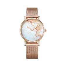 Минималистичные женские часы Япония кварцевый механизм 36 мм модные женские часы женские Розовое золото водонепроницаемые Reloj Mujer дропшиппинг 2024 - купить недорого