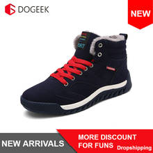 DOGEEK Boots Men Plus Size 48 Men Winter Warm Snow Boots High Top Fur Boots Fashion Sneakers Men Ankle Boots Mens Shoes Casual 2024 - buy cheap