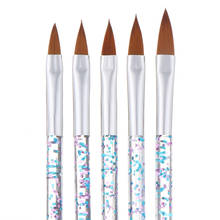 5pcs/set Nail Art Acrylic Liquid Powder Carving Painting Brush Flower Pattern Design 3D DIY Drawing Pen Manicure Tools 2024 - buy cheap
