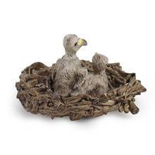 Regalos de juguetes para niños, modelo de simulación de águila joven con nido, adornos de escritorio estáticos sólidos, decoración de Micro paisaje 2024 - compra barato