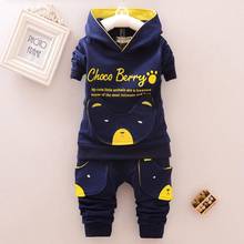 Fashion Pocket Children Boys Girl Cartoon Suits Baby Cotton Hoodies Pants 2Pcs Sets Spring Autumn Clothes Toddler Tracksuits 2024 - buy cheap
