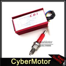 Racing 5 Pin AC CDI Box + A7TC Spark Plug For 50cc 70cc 90cc 110cc 125cc Loncin Taotao Roketa Sunl Chinese Kazuma ATV Quad 2024 - buy cheap