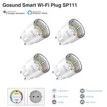 Gosund 15A Tuya WiFi EU Smart Plug Socket Energy Monitoring Remote Control Compatible With Alexa Google Home Smart Life APP 2024 - buy cheap