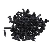 50x Plastic Rivet Bike Fairing Trim Panel Fastener Clips 6mm For Honda Yamaha Black 2024 - buy cheap