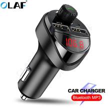 Olaf Bluetooth Car Charger with FM Transmitter 3.4A Dual USB Charger Audio MP3 Player TF Card Car Kit Car Phone Charger 2024 - buy cheap