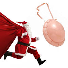 Pantalones inflables con tirantes para Navidad, Cosplay de vientre falso de Santa Claus para embarazadas, accesorios de película de vientre de Santa Claus, novedad 2024 - compra barato