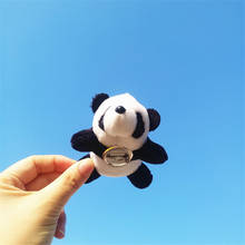 Милая игрушка панда для маленькой девочки, 10 см Декор-брошь маленькая плюшевая кукла-животное 2024 - купить недорого