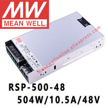 Mean Well-fuente de alimentación de 48VDC/10,5a/504W, salida única con función PFC, Mean Well RSP-500-48, tienda en línea 2024 - compra barato