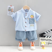 2021 Summer Baby Clothes Suit Children Boys Fashion Shirt Shorts 2Pcs Toddler Casual Clothing Infant Kids Tracksuits Suit Sets 2024 - buy cheap