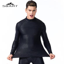 SBART Swimming Suit For Man Long Sleeve Swimsuit Rash Guard Quick-Dry Diving Suit Snorkeling Swimming Surfing Rashguard Anti UV 2024 - buy cheap