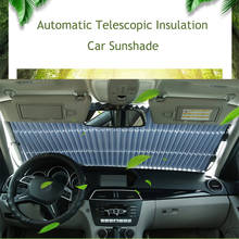 Car Retractable windshield Sun Shade Block sunshade cover Front Rear window foil Curtain for Solar UV protect 46/65/70cm 2024 - buy cheap