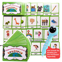100 Groups/set Opposites English Word Learning Card Flashcards Games Puzzles for Kids Children Baby Juguetes Educativos Toys 2024 - buy cheap