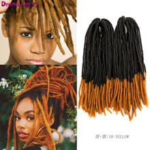 Afro Synthetic Dreadlocks Hair Crochet Braids Soft Dread Hairstyle Ombre Faux Locs Ombre Braiding Hair Extensions Dream ice's 2024 - buy cheap