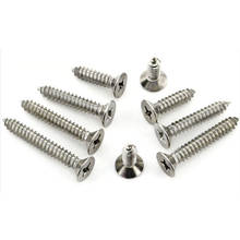 GuHua 201 Stainless Steel Cross Countersunk Head Self-tapping Screw Long Screw KA Philip's Flat Head Tapping Screws M3M4M5 50pcs 2024 - buy cheap