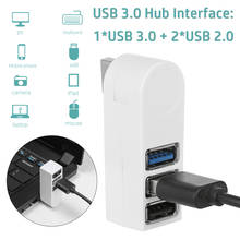 1PC Universal Mini Rotatable 3 Port USB 3.0 Hub High Speed Data Transfer Splitter Adapter USB Expander For PC Laptop MacBook Pro 2024 - buy cheap