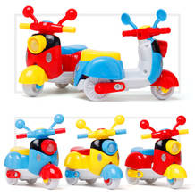 Coche de juguete para niños, minivehículo inercial, motocicleta, modelo de coche para tirar hacia atrás, regalo de Navidad, 1 unidad 2024 - compra barato