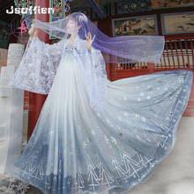 Original Chinese Traditional Hanfu Costume Woman Tang Dynasty Princess Stage Cosplay Fairy Dress Oriental Style Dance Clothing 2024 - buy cheap