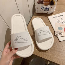 2020 New Slippers Women Summer Thick Bottom Indoor Home Couples Home Bathroom Non-slip Soft Ins Tide To Wear Cool Slippers 2024 - buy cheap