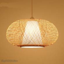 Bamboo Wicker Rattan Lantern Pendant Lights Southeast Asia LED Pendant Lamp modern Tea room lamp Nordic Japanese tatami lamps 2024 - buy cheap